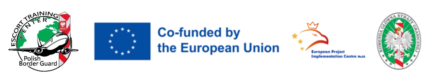 logo unii europejskiej i komendy głównej straży granicznej