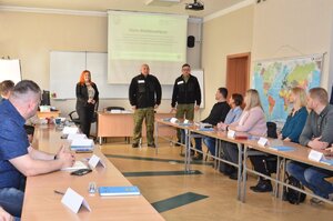 Powitanie uczestników kursu przez Zastępce Komendanta ppłk Piotra Piekarskiego oraz prowadzących
