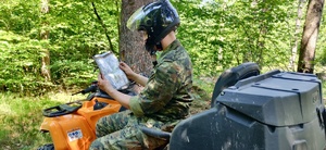 Uczestnicy kursu na pojazdach ATV