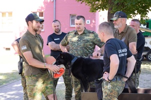 Funkcjonariusze podczas kursu doskonalącego