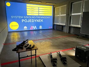 Uroczyste otwarcie strzelnicy wirtualnej w Zespole Szkół Zawodowych i Ogólnokształcących im. KZL w Lubaniu