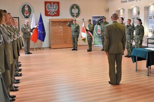 Ślubowanie nowo przyjętych do służby funkcjonariuszy w OSS SG w Lubaniu