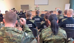 Wizyta duszpasterska dziekana ewangelickiego Straży Granicznej płk. SG Kornela Undasa w OSS SG w Lubaniu