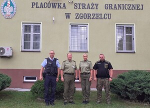 Wizyta duszpasterska dziekana ewangelickiego Straży Granicznej płk. SG Kornela Undasa w OSS SG w Lubaniu