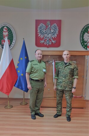Wizyta duszpasterska dziekana ewangelickiego Straży Granicznej płk. SG Kornela Undasa w OSS SG w Lubaniu