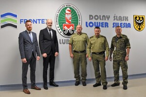 Delegacja Centrum Kształcenia i Doskonalenia Zawodowego Policji Federalnej RFN z Walsrode w OSS SG w Lubaniu