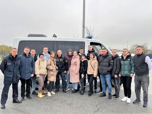 Absolwenci Akademii Państwowej Straży Granicznej Ukrainy im. Bogdana Chmielnickiego z wizytą w OSS SG w Lubaniu