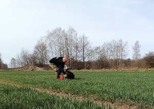 Przewodnicy psów tropiąco-patrolowych oraz psów tropiących szkolili się w OSS SG w Lubaniu