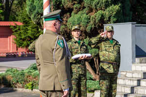 Zastępca Komendanta OSS SG przy poczcie flagowym