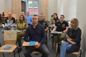 Uczestnicy kursu doskonalącego podczas wykładu