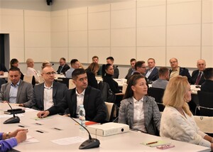 Uczestnicy spotkania podczas wykładu