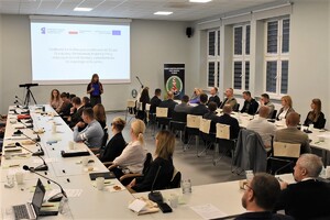 Uczestnicy spotkania podczas wykładu