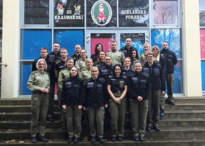 Zasady i procedury postępowania administracyjnego ze szczególnym uwzględnieniem postępowania administracyjnego prowadzonego wobec cudzoziemców” Funkcjonariusze SG podczas szkolenia